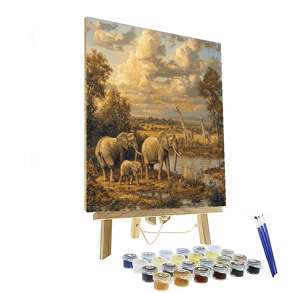 John Constable Inspired Wild Savannah  Paint By Numbers Kits