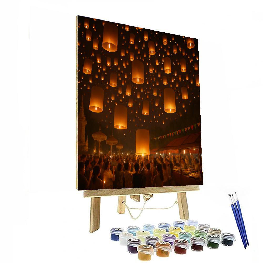 Festival Of Lanterns - Thailand Paint By Numbers Kits