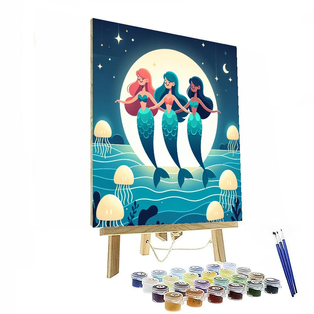 Moonlit Mermaids Paint By Color