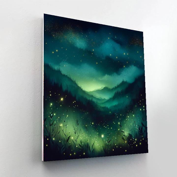 Glistening Fireflies Night Paint By Numbers Kits