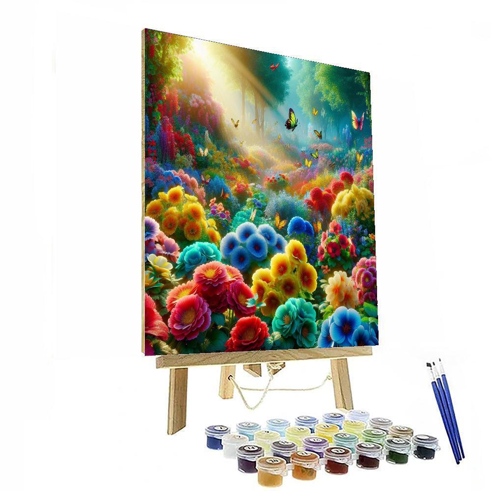 Magical Flower Wonderland DIY Paint By Numbers