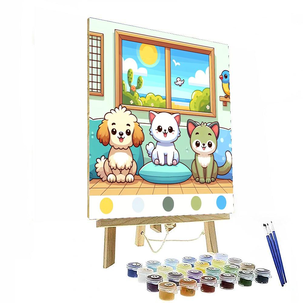 My Pet Friends Number Painting