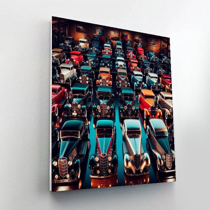 Classic Car Collection Numbered Painting Kits