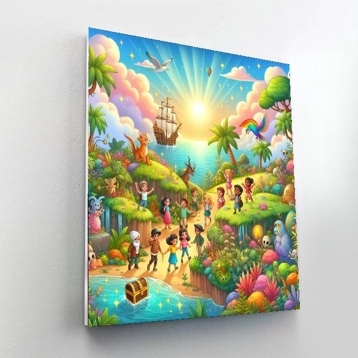 Fantasy Adventure Island Paint By Numbers