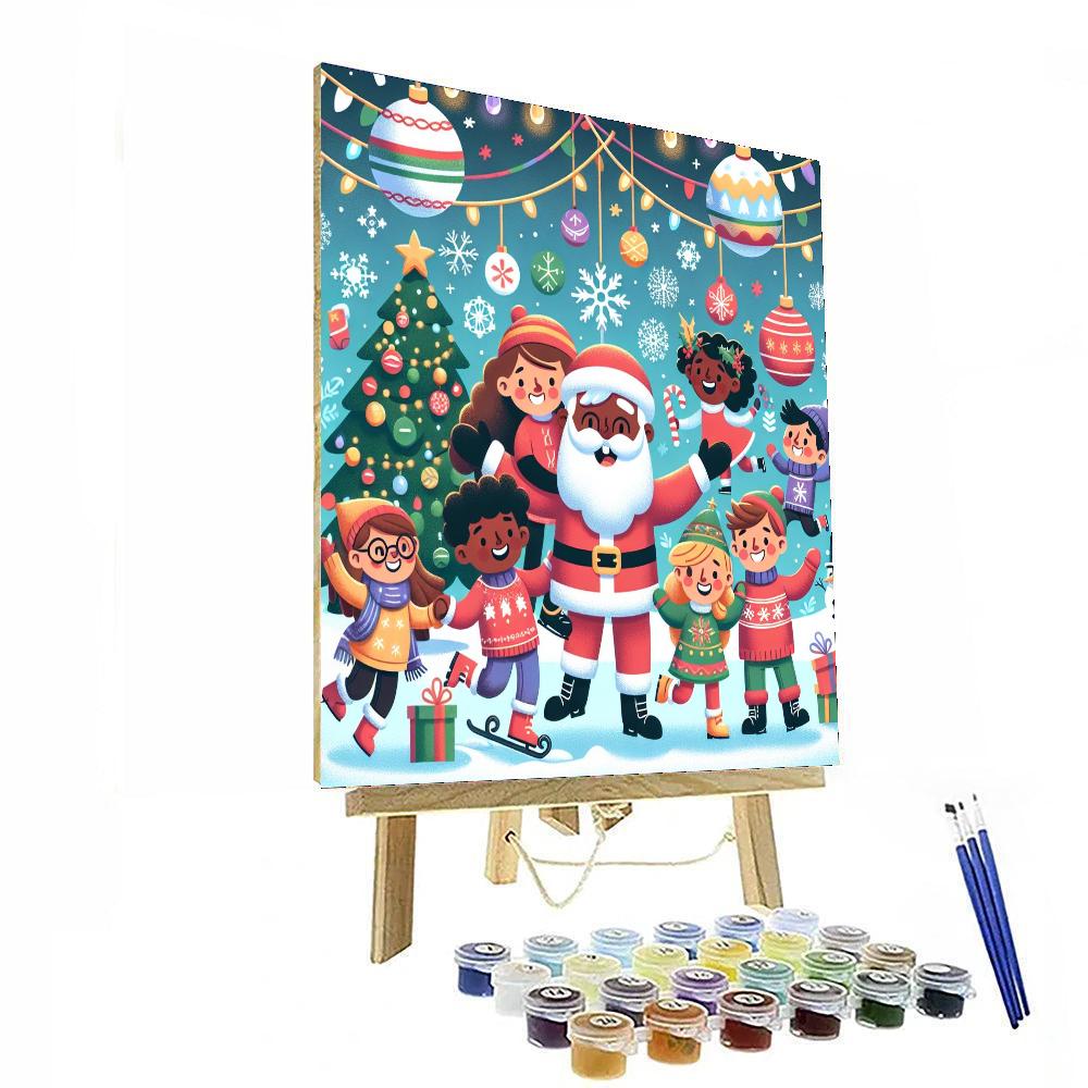 Whimsical Holiday Cheer Paint By Color