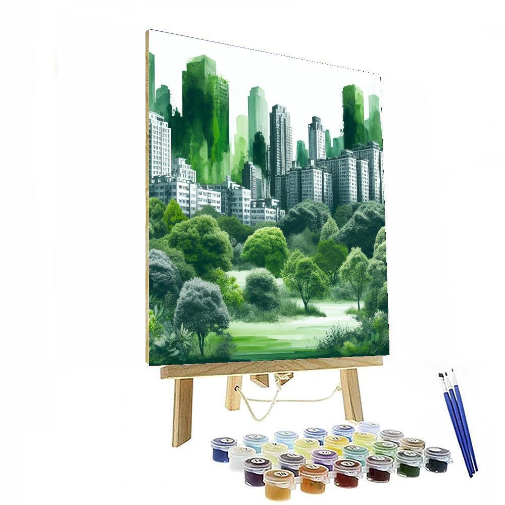 Urban Oasis Refuge Painting Number Kit