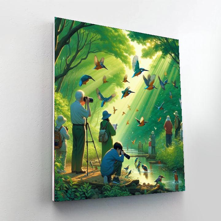 Kingfisher Festival Paint By Numbers Art