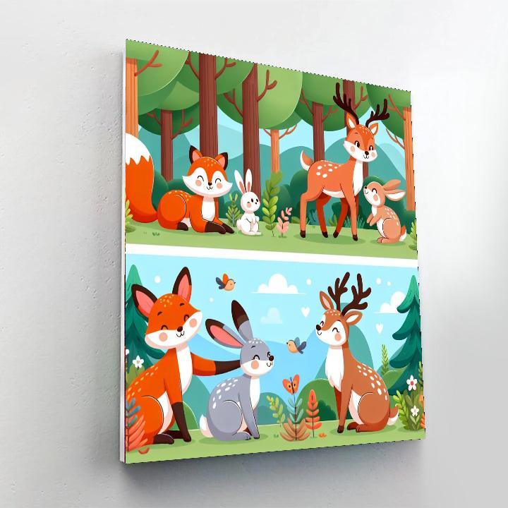 Wonderful Woodland Creatures Paint By Number
