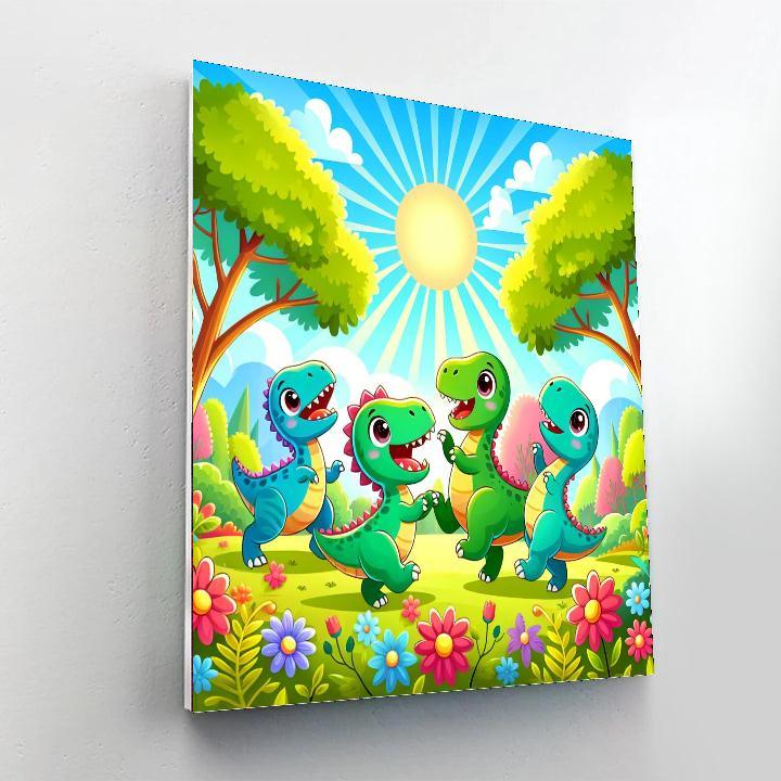 Creative Play With Dinosaurs Paint By Color