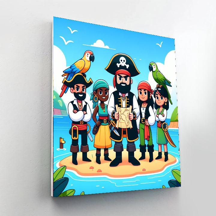 Pirate Island Escape Painting By Numbers Kit