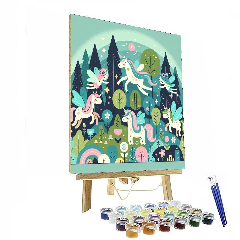 Magic Woodland Painting By Numbers Kit