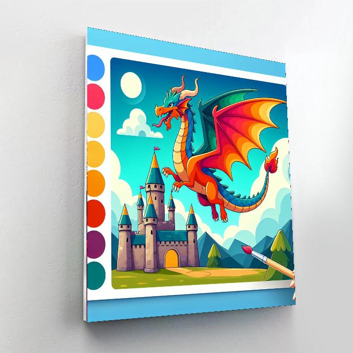 Royal Dragon Kingdom Number Painting