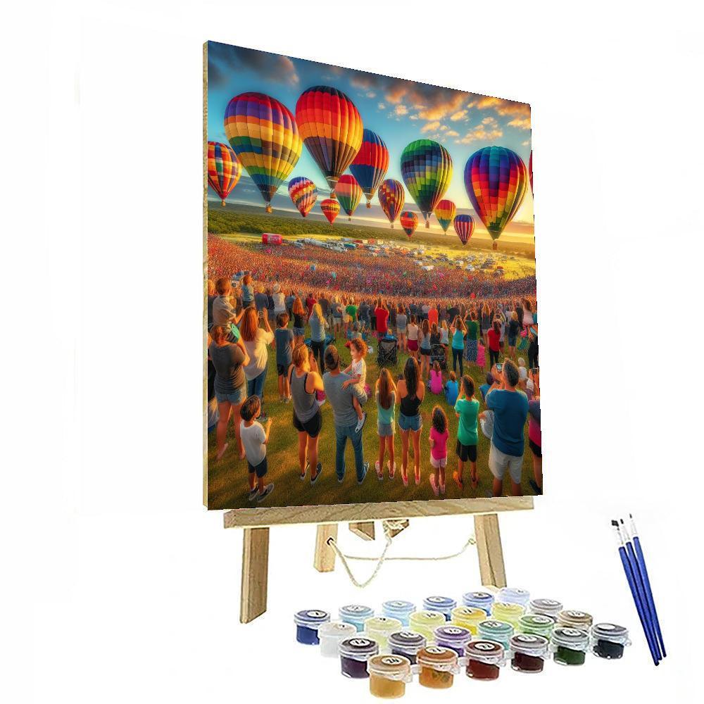 The Great Texas Balloon Race Paint By Number