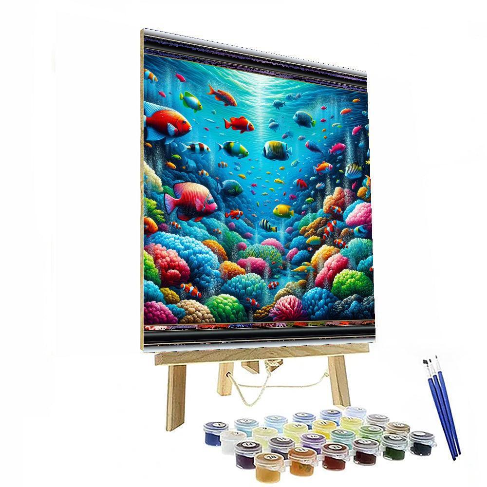 Charming Undersea Adventure Painting Number Kit