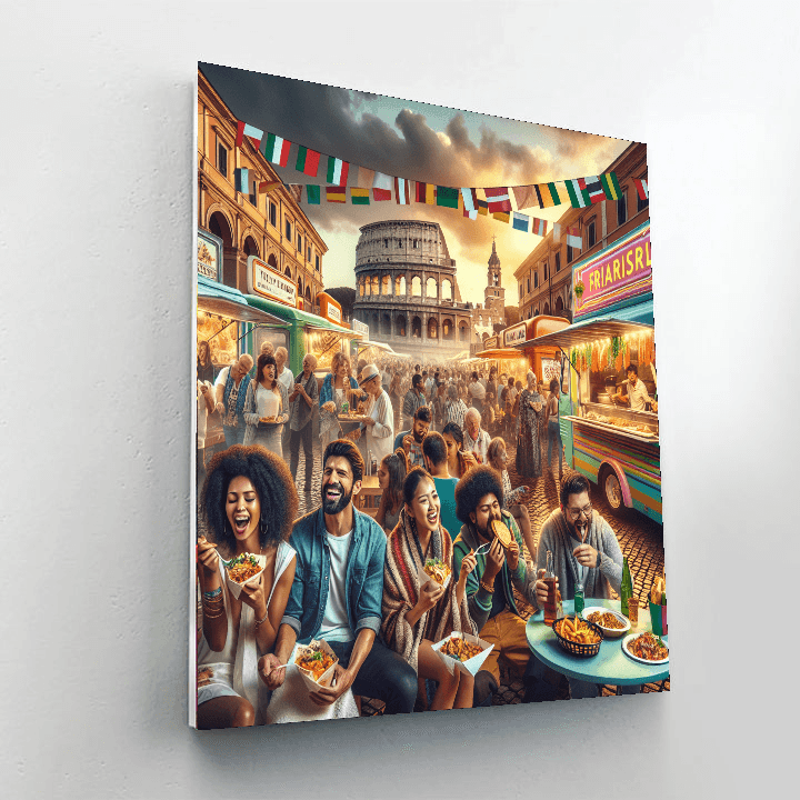 International Festival Of Street Food - Rome, Italy DIY Paint By Numbers