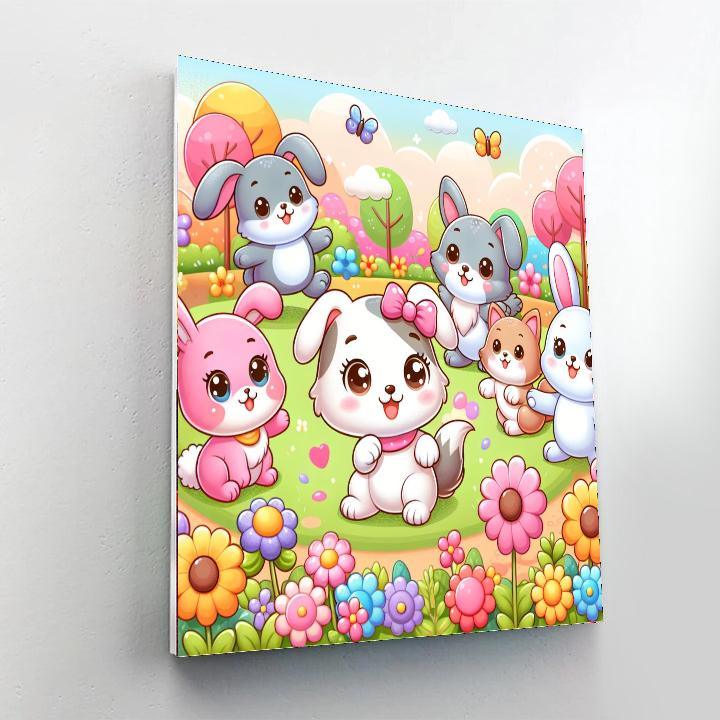 Cuddly Critter Adventures Paint By Number
