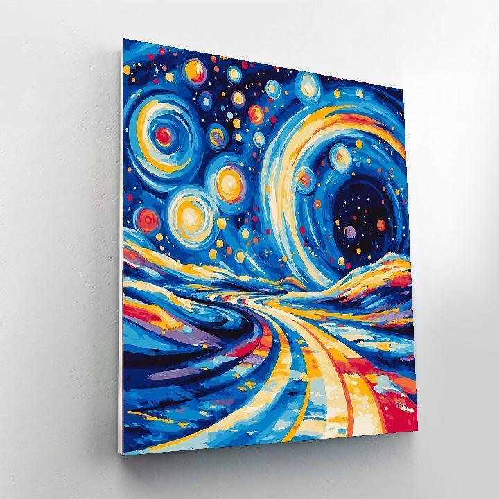 Wassily Kandinsky Inspired Galactic Voyage Of Curiosity  Paint By Color