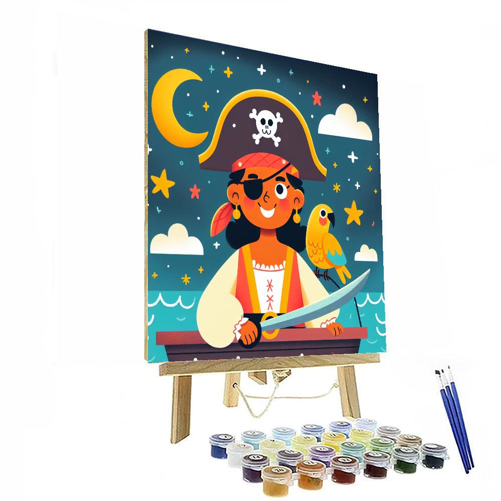 Starry Night Pirate Voyage Paint By Number