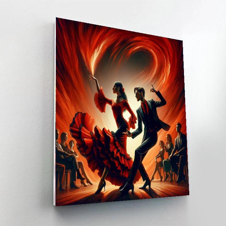 Vibrant Flamenco Fiesta Painting By Numbers Kit