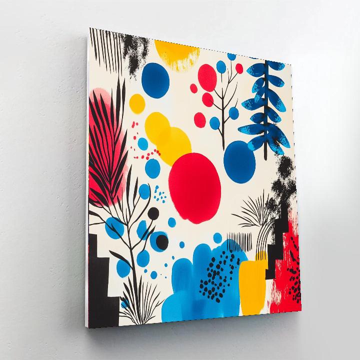 Joan Miró Inspired Dreamscape Whimsy  Paint By Numbers Art