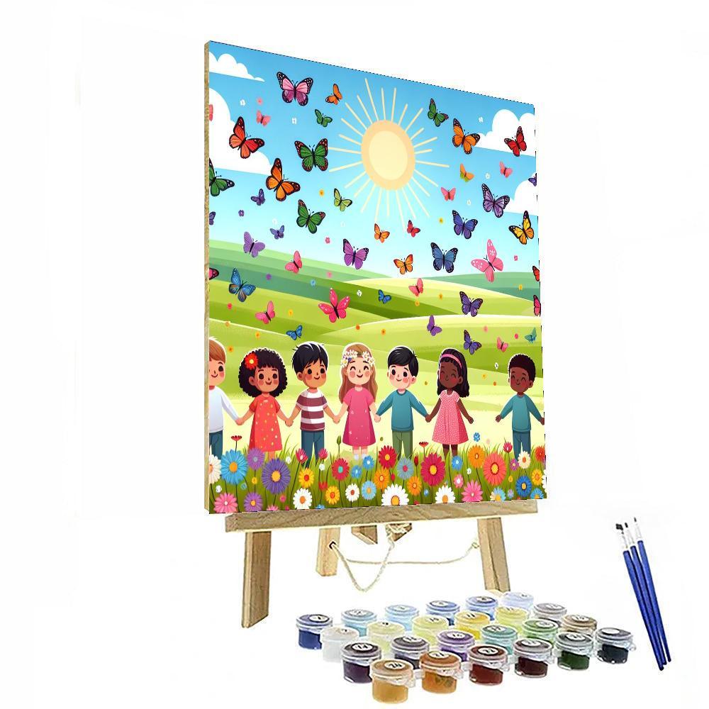 Enchanted Butterfly Fields Paint By Numbers Kits