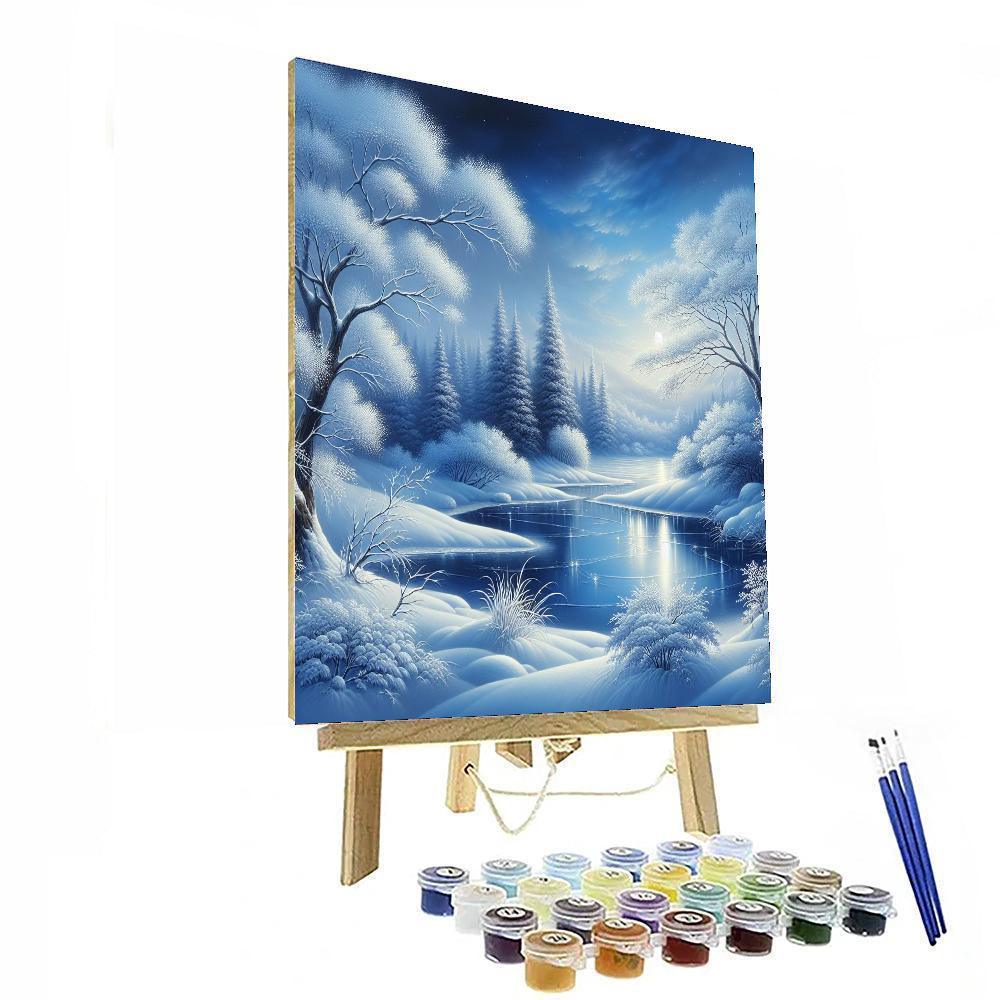 Glistening Icy Wonderland Paint By Color