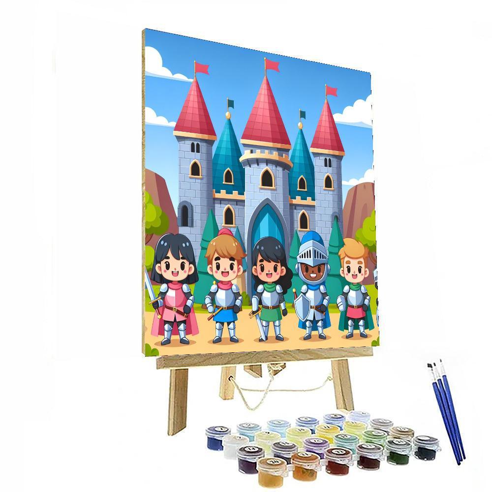 Adventurous Castle Knights Paint By Color
