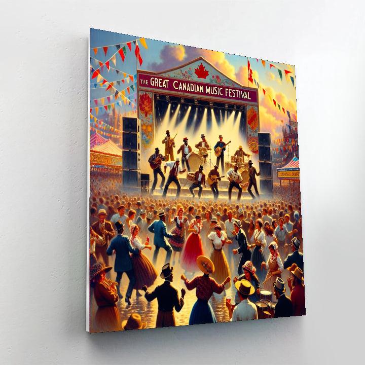 The Great Canadian Music Festival - Canada Paint By Color