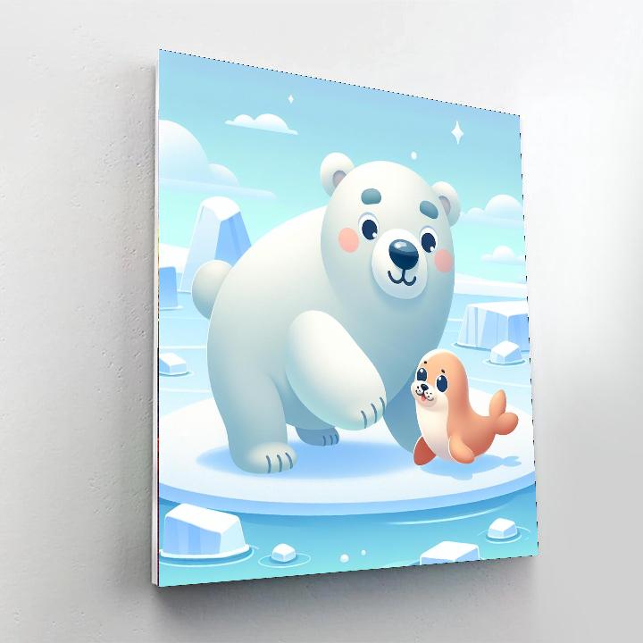 Artic Adventure With Friends Paint By Numbers Kits