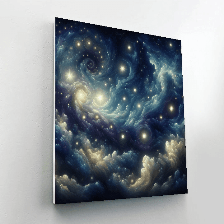 Dreamy Starry Night Sky Numbered Painting Kits