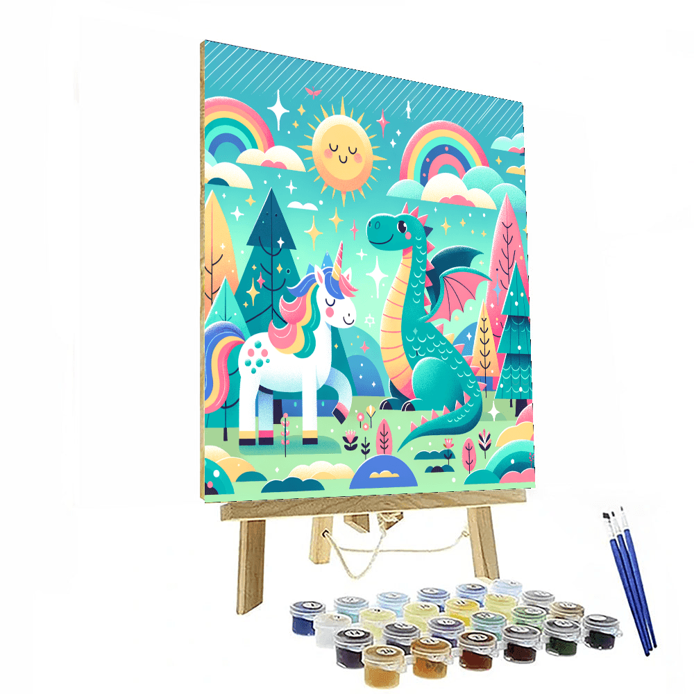 Playful Magical Creatures Paint By Number