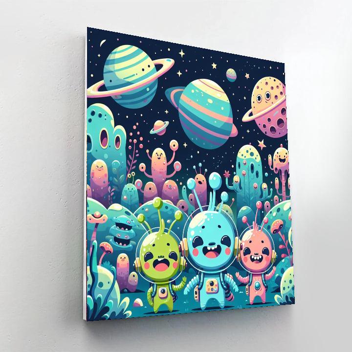 Space Pals Adventure DIY Paint By Numbers