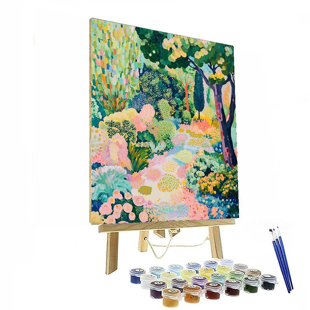 Paul Cézanne Inspired Fractal Garden  Painting By Numbers Kit