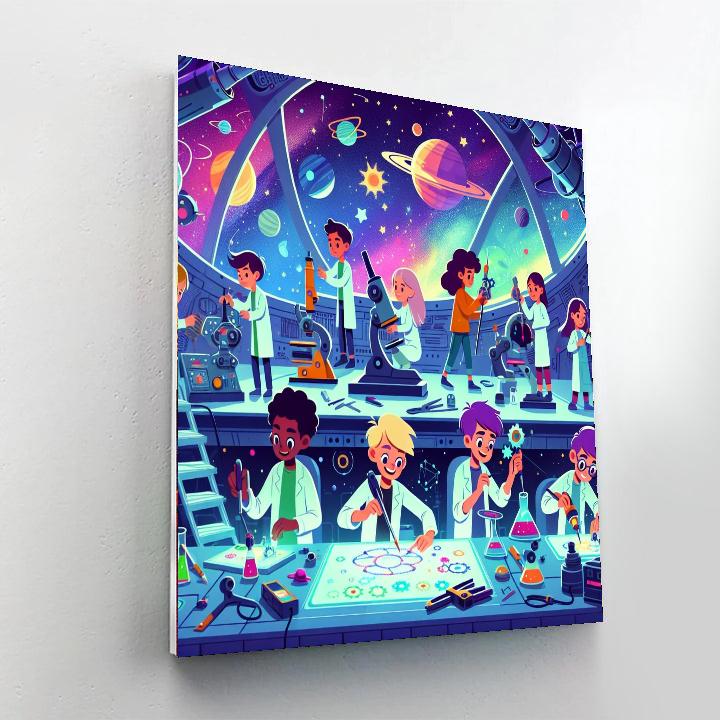 Cosmic Crafting Cruise Painting By Numbers Kit