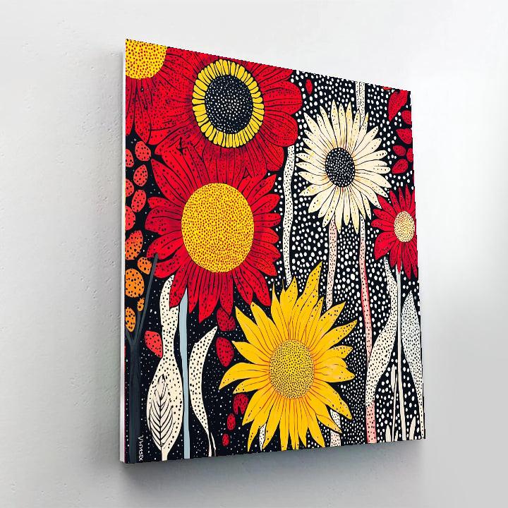 Yayoi Kusama Inspired Boundless Patterns  Paint By Numbers