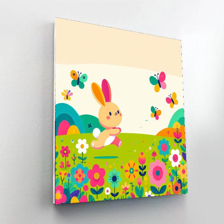 Bunny Meadow Hop Paint By Numbers