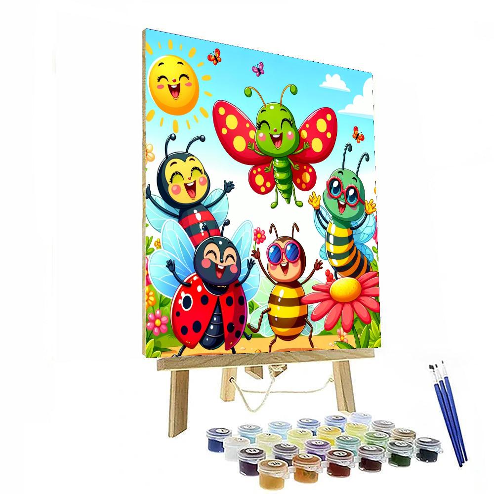 Whimsical Bug Adventure Paint By Numbers