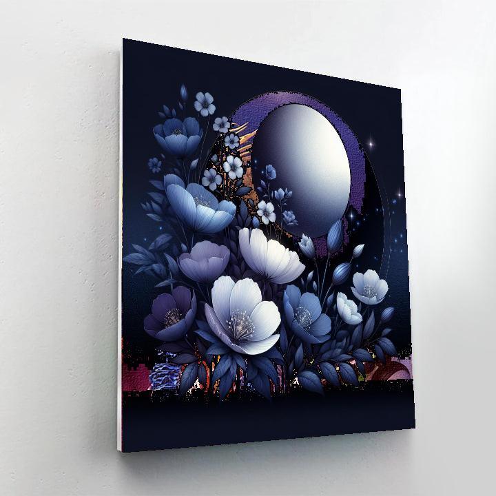 Luminous Night Bloom DIY Paint By Numbers