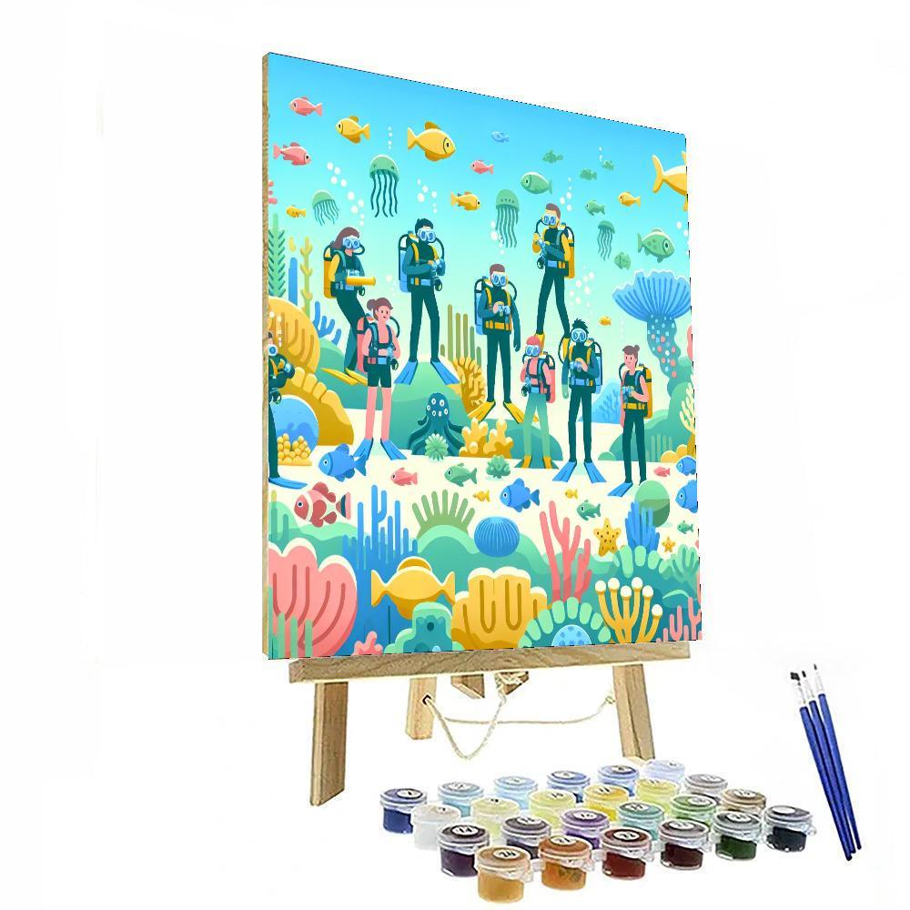 Underwater Kingdom Expedition Painting Number Kit