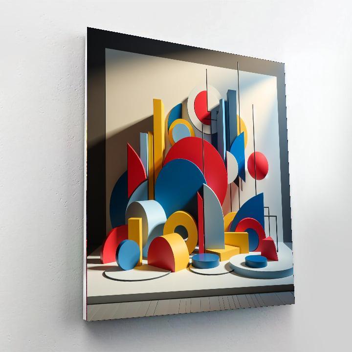 Modern Geometric Expressions Paint By Color