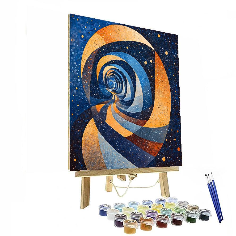 Max Ernst Inspired Mirage Of Infinity  Painting By Numbers Kit