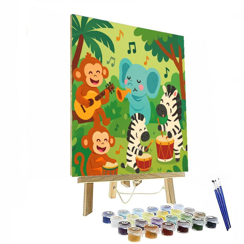 Silly Safari Band Painting By Numbers Kit