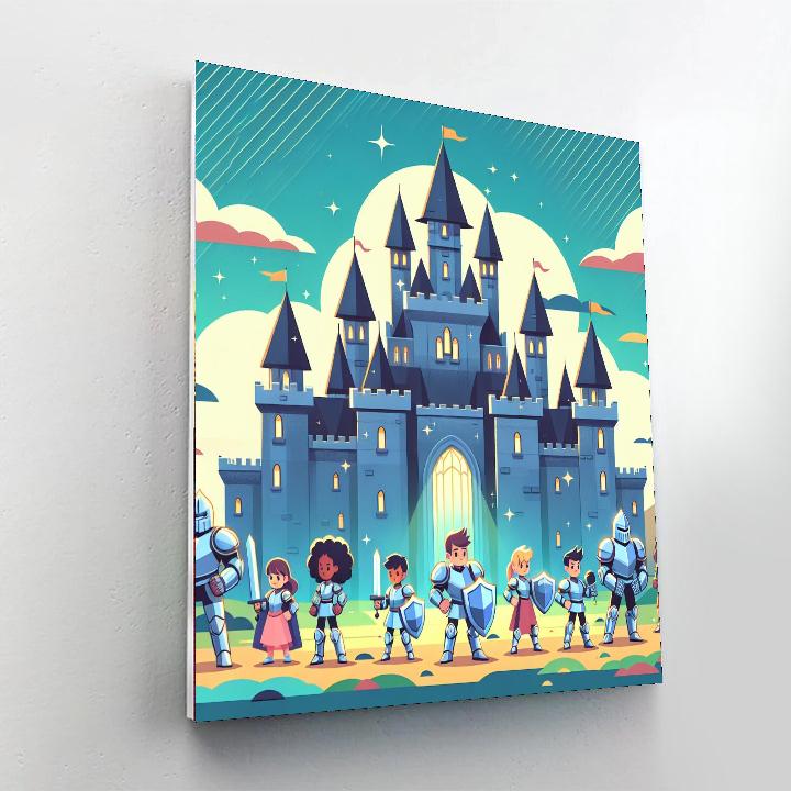 Castle Defender's Duty Number Painting