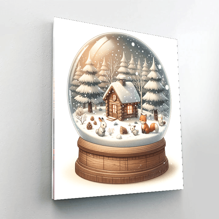 Magical Snow Globe Paint By Color