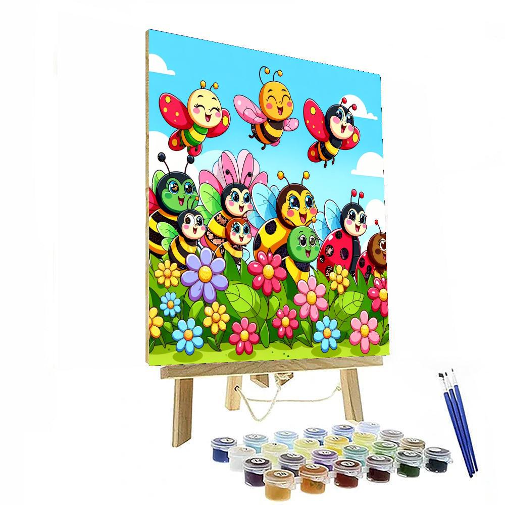 Friendly Bug Parade Painting By Numbers Kit