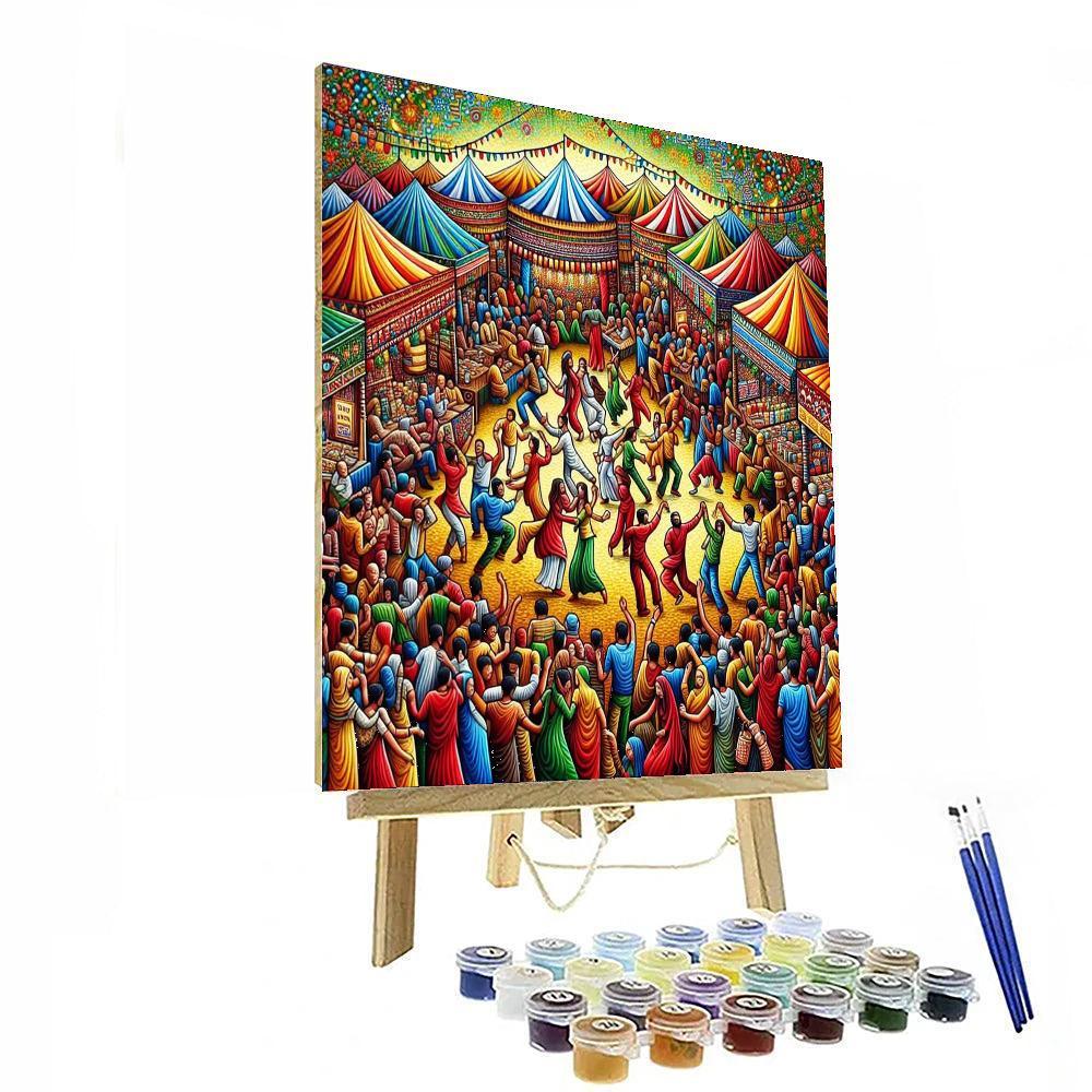 Lively Festival Celebration Paint By Color