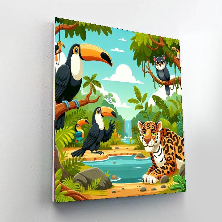 Wildlife Adventure In The Amazon Paint By Numbers Kits