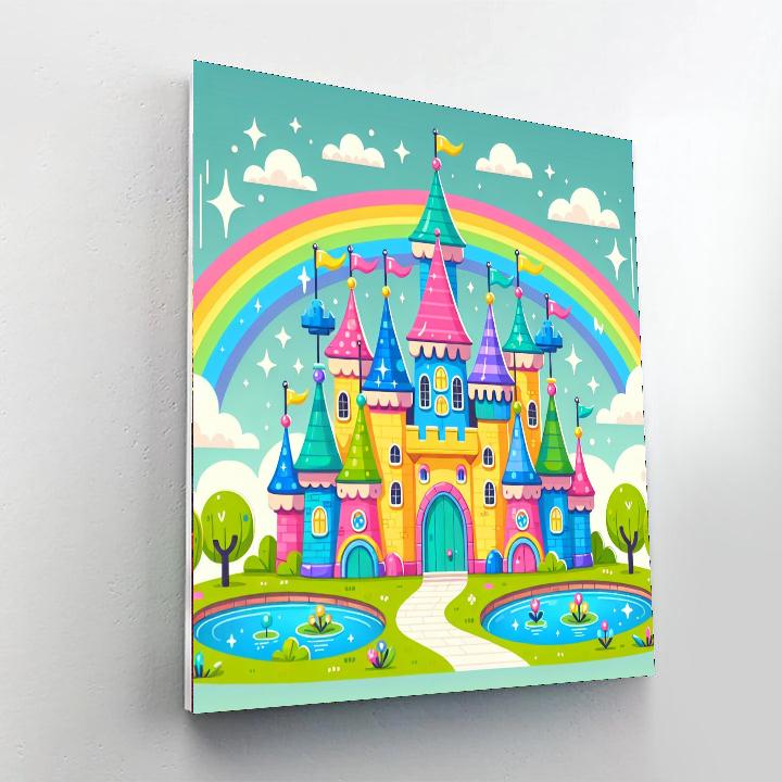 Charming Fairy Castle Numbered Painting Kits