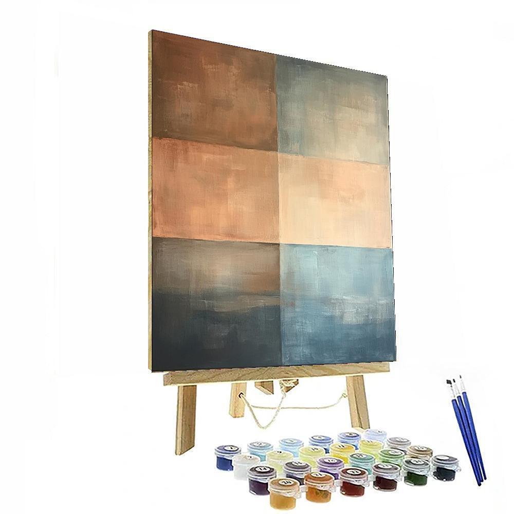 Mark Rothko Inspired Veil Of Memories  DIY Paint By Numbers