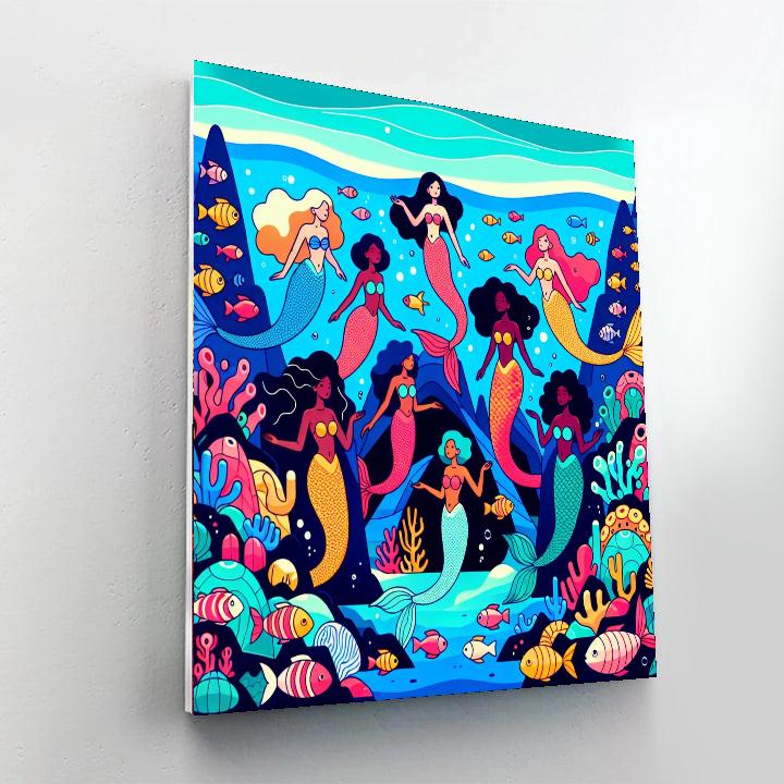 Mermaid's Ocean Discovery Paint By Number